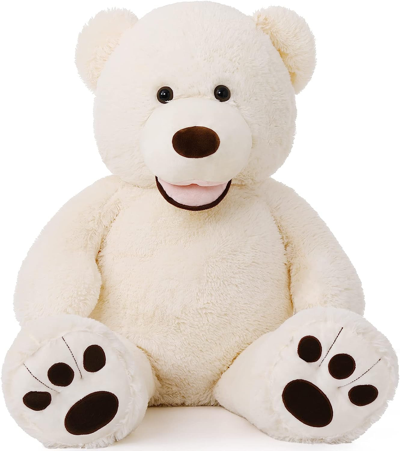 Giant Teddy Bear, 39“ Large Teddy Bears 3Ft Beige Plush, Big Stuffed Animals for Girlfriend Kids, 39Inch