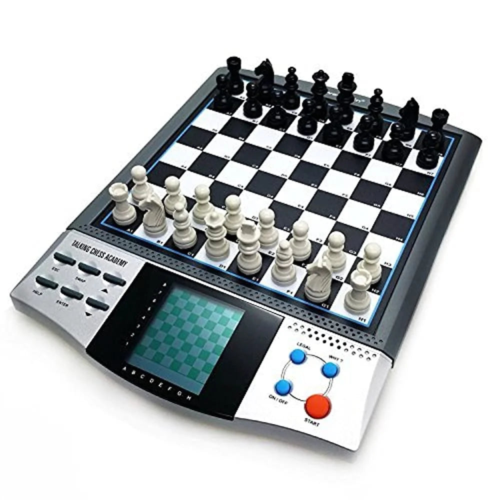 Magnet Chess Sets Board Game, Electronics Travel Talking Checkers Master Pro 8 in 1, Portable Chessboard Tournament for Kids and Adults