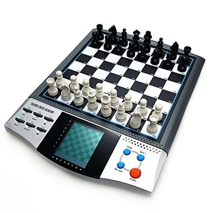 Magnet Chess Sets Board Game, Electronics Travel Talking Checkers Master Pro 8 in 1, Portable Chessboard Tournament for Kids and Adults