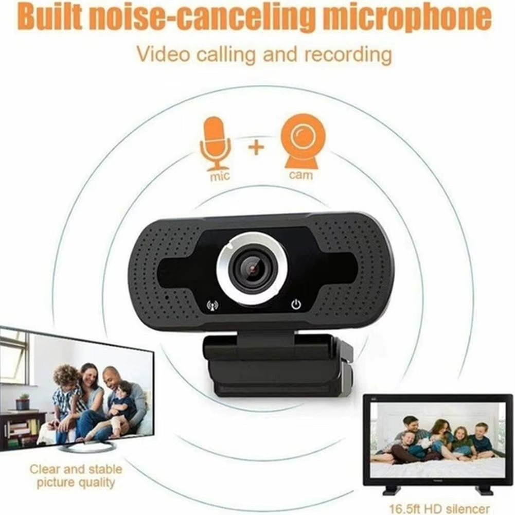 USB 1080P Webcam 4K Webcam with Microphone PC Camera 60Fps HD Full Camera Webcam for Computer PC Real-Time Video Conference