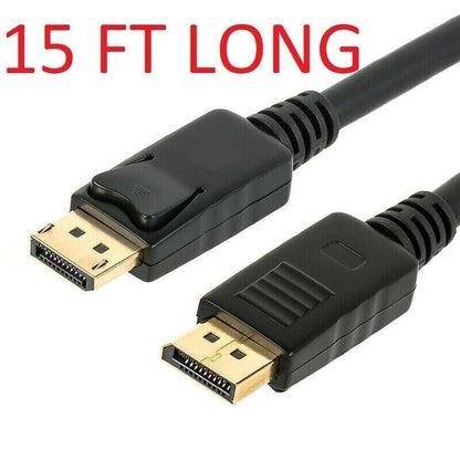 Displayport to Display Port Cable DP Male to Male Cord 4K 60Hz HD 6Ft/10Ft/15Ft