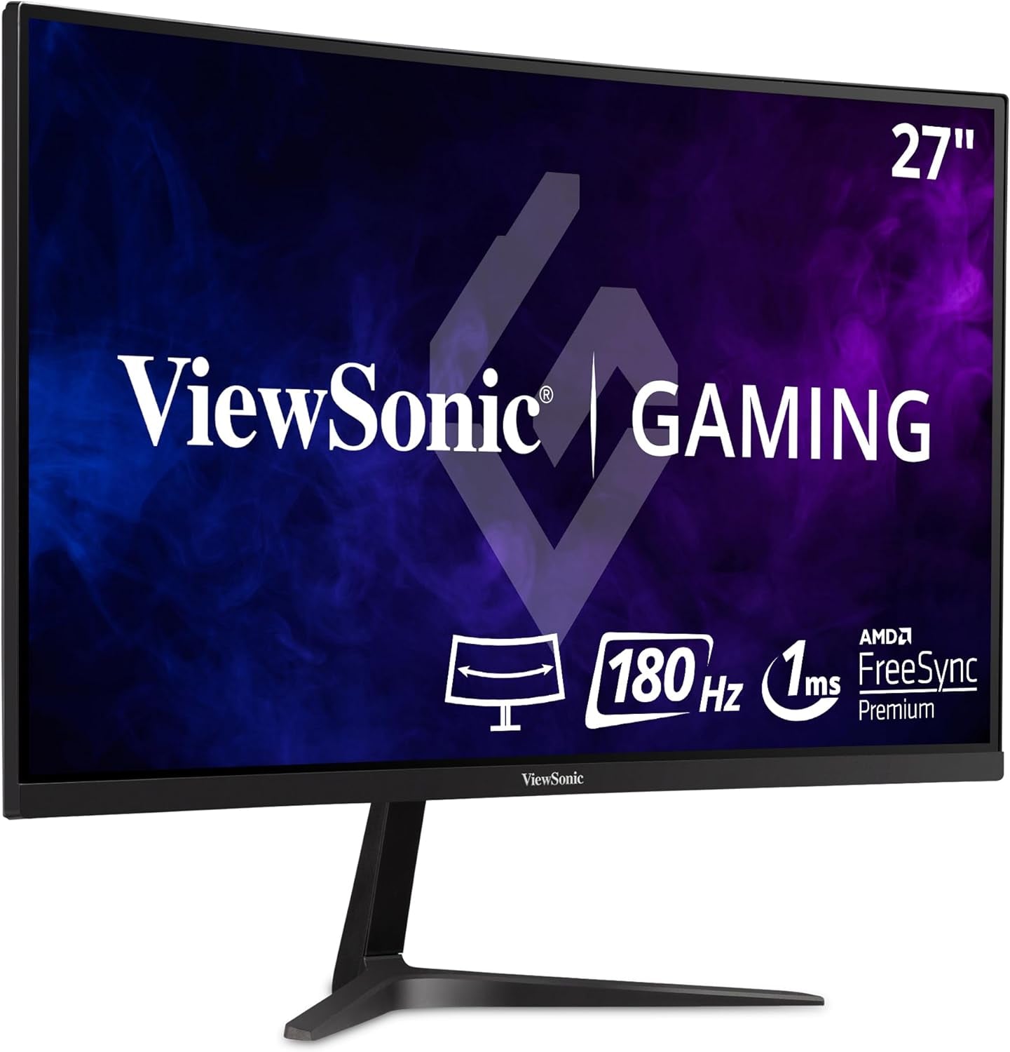 VX2718-PC-MHD 27 Inch Curved 1080P 1Ms 180Hz Gaming Monitor with Freesync Premium, Eye Care, HDMI and Display Port