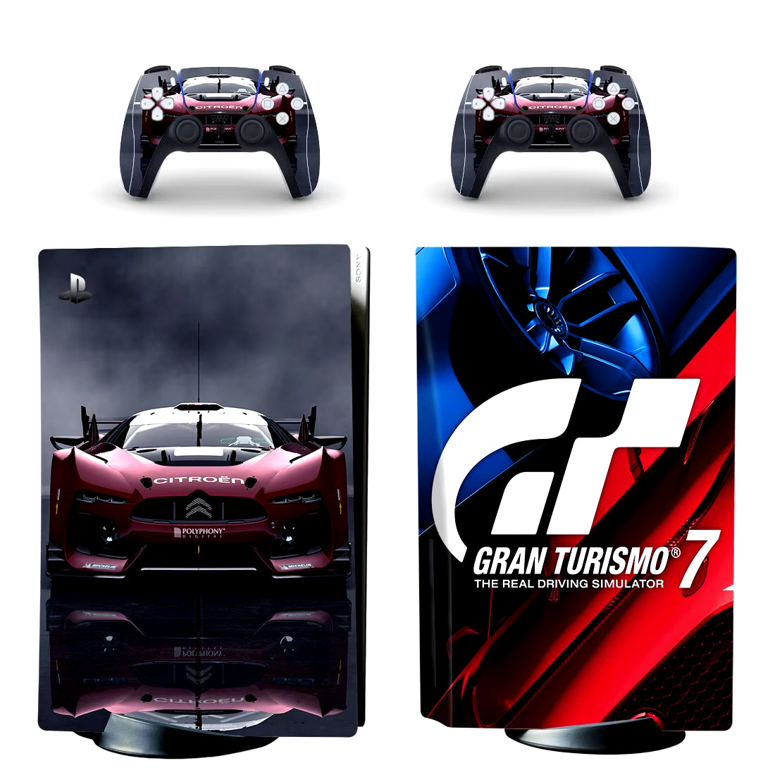 Gran Turismo GT Sport PS5 Disc Skin Sticker Protector Decal Cover for Console Controller PS5 Disk Skin Sticker Vinyl