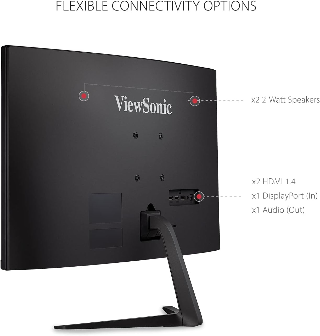 VX2718-PC-MHD 27 Inch Curved 1080P 1Ms 180Hz Gaming Monitor with Freesync Premium, Eye Care, HDMI and Display Port