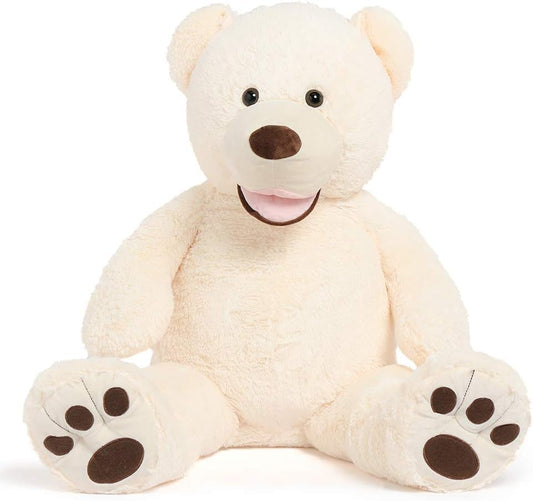 Giant Teddy Bear, 39“ Large Teddy Bears 3Ft Beige Plush, Big Stuffed Animals for Girlfriend Kids, 39Inch