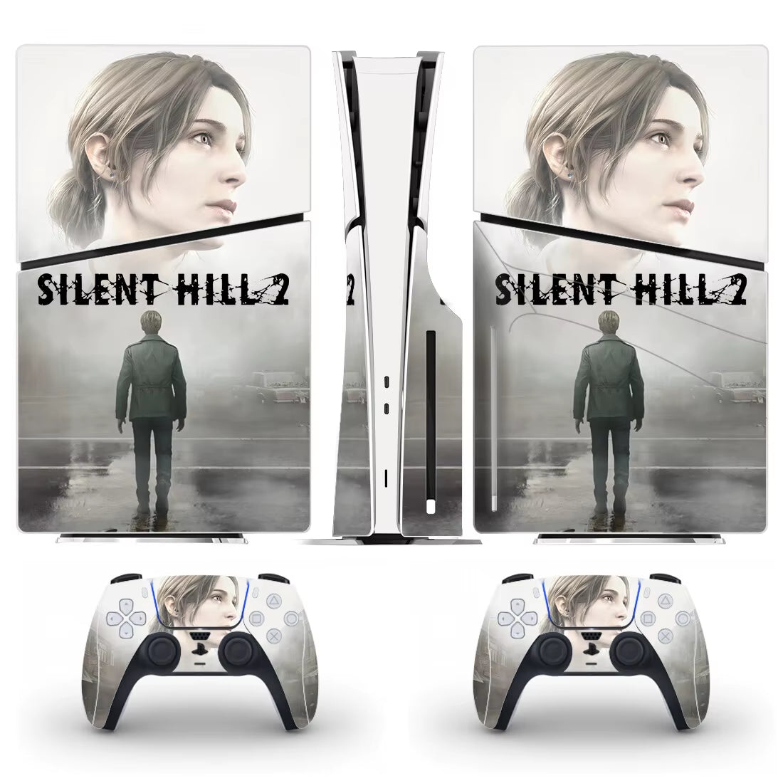 Silent Hill 2 New PS5 Slim Disc Skin Sticker Protector Decal Cover for Console Controller PS5 Slim Disk Sticker Vinyl