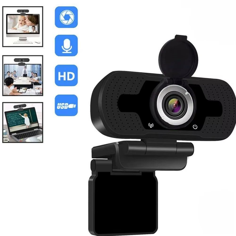 USB 1080P Webcam 4K Webcam with Microphone PC Camera 60Fps HD Full Camera Webcam for Computer PC Real-Time Video Conference