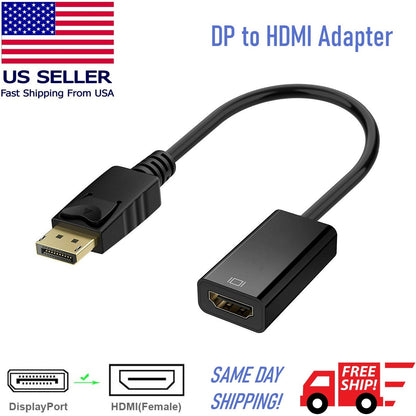 Display Port to HDMI Male Female Adapter Converter Cable Displayport DP to HDMI