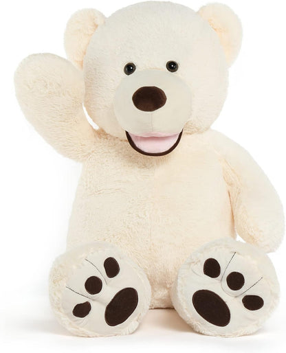 Giant Teddy Bear, 39“ Large Teddy Bears 3Ft Beige Plush, Big Stuffed Animals for Girlfriend Kids, 39Inch